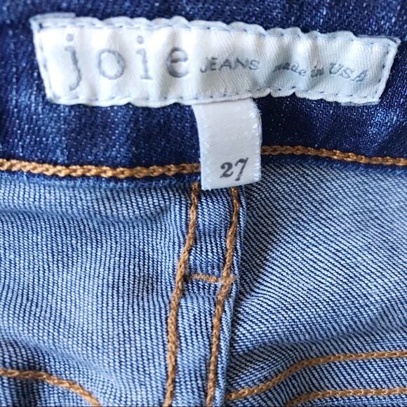Joie Mid Rise Dark Wash Skinny Jeans Size 27 Stretch Denim Winter Normcore Basic - Picture 4 of 8